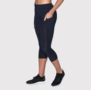 Womens Mid Rise Active Ax 3/4 Compression Tights