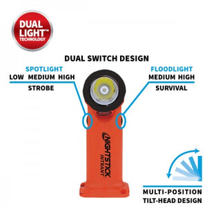 NightStick   XPP-5566RX INTRANT® Intrinsically Safe Dual-Light™ Angle Light - 3 AA