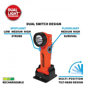 NightStick   XPR-5568RX INTRANT® Intrinsically Safe Rechargeable Dual-Light™ Angle Light