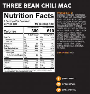Peak Refuel Three Bean Chilli Mac (v)