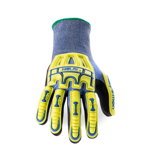 Helix 21g A2 HPPE/Steel knit with Ultra Thin Foam Nitrile Palm Coating w/ impact