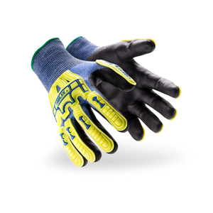 Helix 21g A2 HPPE/Steel knit with Ultra Thin Foam Nitrile Palm Coating w/ impact