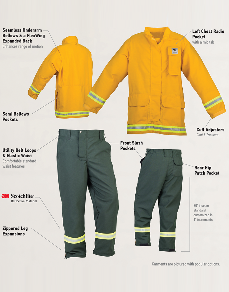 Veridian Fire Protective Gear Wildland Dual Cert Gear Yellow Pants Veridian Fire Protective Gear Wildland Dual Cert Gear Yellow Pants